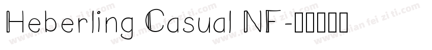 Heberling Casual NF字体转换